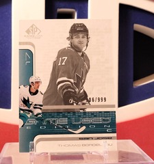 Thomas Bordeleau 2022-23 - rookie /999 Sp Game-Used Upper Deck